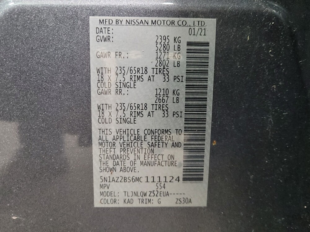 2021 Nissan Murano in Pittsburgh, PA 15236 - 18115975 33