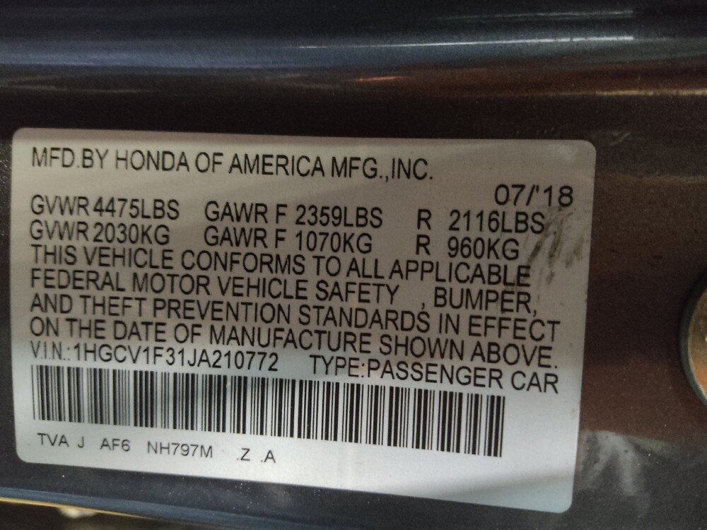 2018 Honda Accord in Fort Worth, TX 76116 - 18116097 33