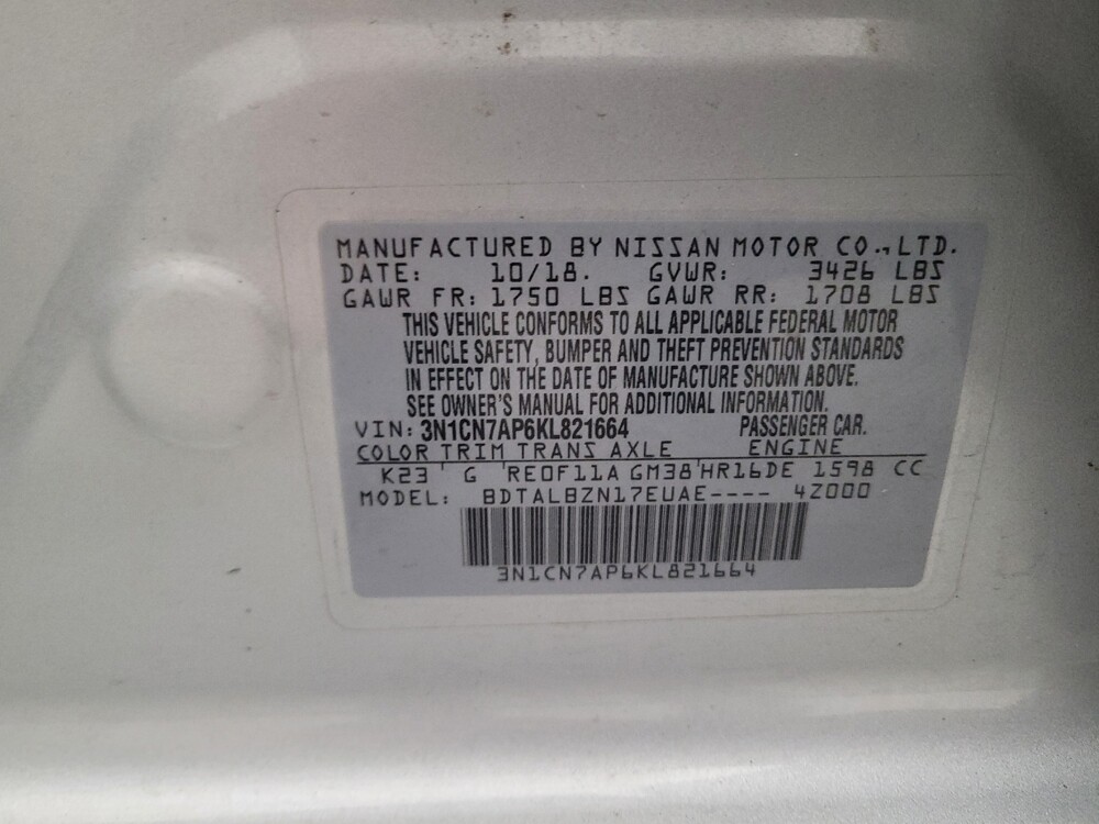 2019 Nissan Versa in Downey, CA 90241 - 18116103 33