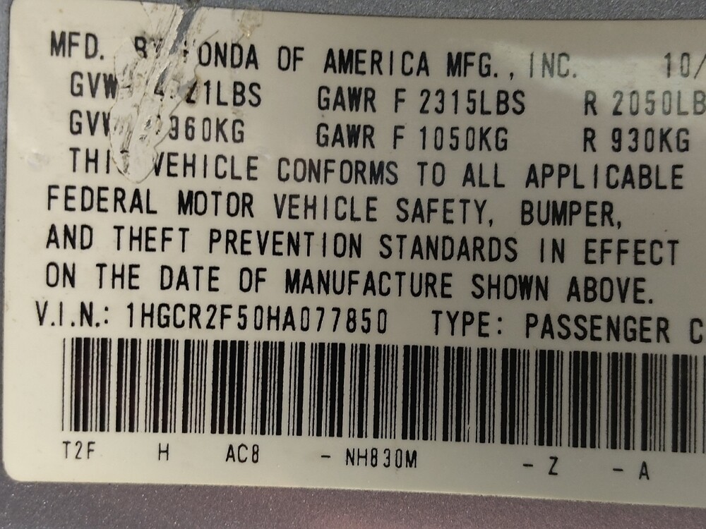2017 Honda Accord in Houston, TX 77034 - 18116130 33