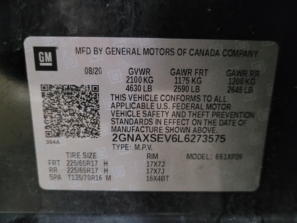 2020 Chevrolet Equinox in New Castle, DE 19720 - 18116169 33