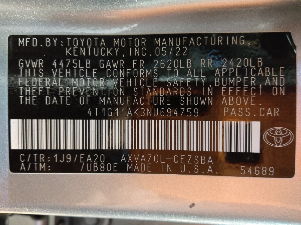 2022 Toyota Camry in Columbia, SC 29210 - 18116210 33