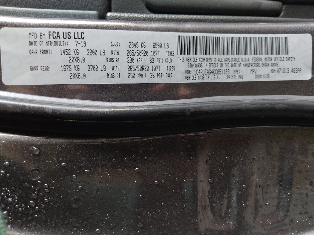 2019 Jeep Grand Cherokee in Clearwater, FL 33764 - 18116227 33