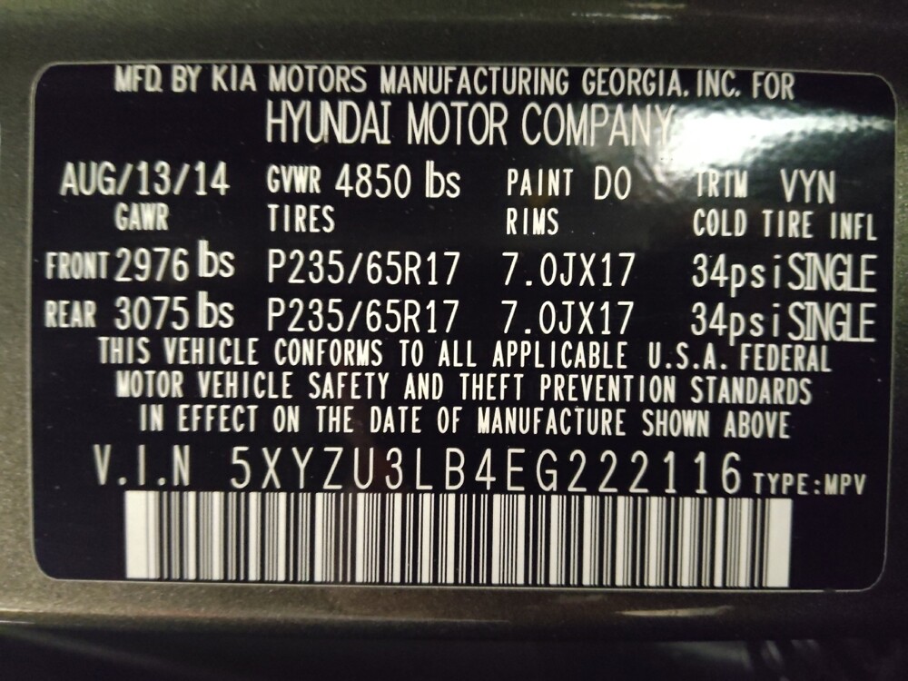 2014 Hyundai Santa Fe in Ocala, FL 34471 - 18116275 33