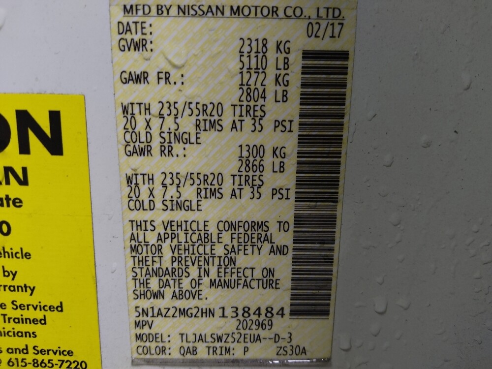 2017 Nissan Murano in Tallahassee, FL 32304 - 18116278 33