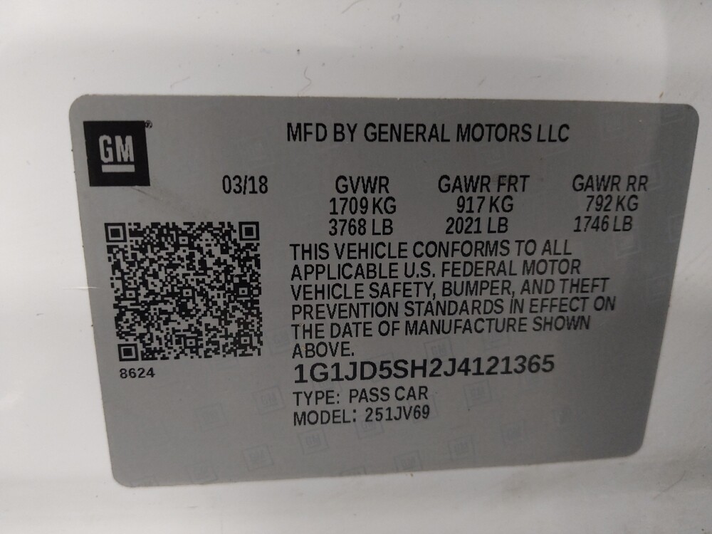 2018 Chevrolet Sonic in Athens, GA 30606 - 18116357 33