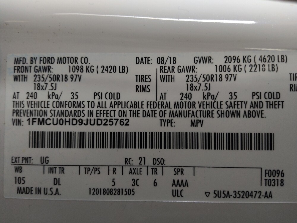 2018 Ford Escape in Augusta, GA 30907 - 18116367 33