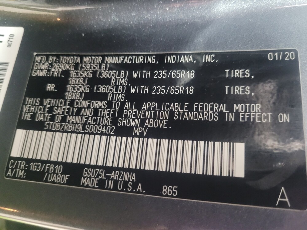 2020 Toyota Highlander in Stone Mountain, GA 30083 - 18116370 33