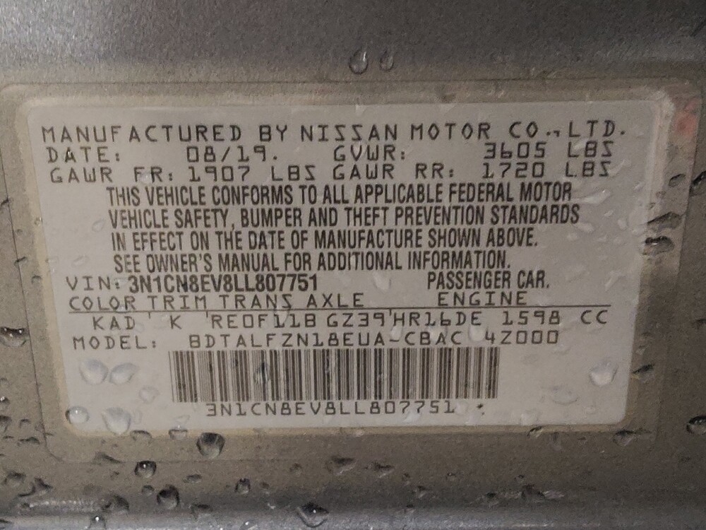 2020 Nissan Versa in Arlington, TX 76011 - 18116399 33