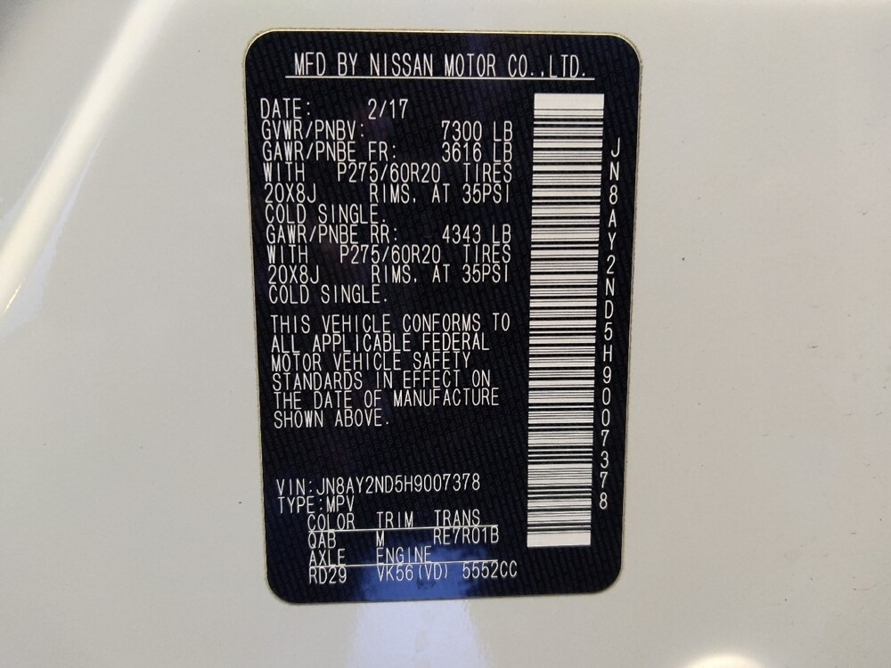 2017 Nissan Armada in Albuquerque, NM 87123 - 18116411 33