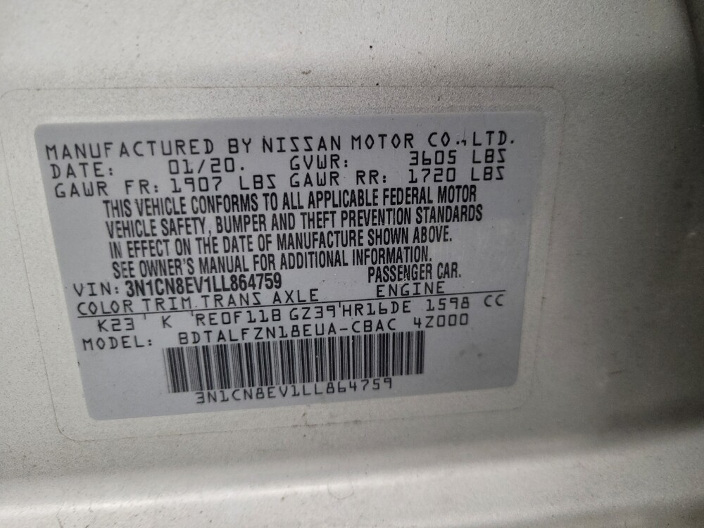 2020 Nissan Versa in Las Vegas, NV 89102 - 18116435 33