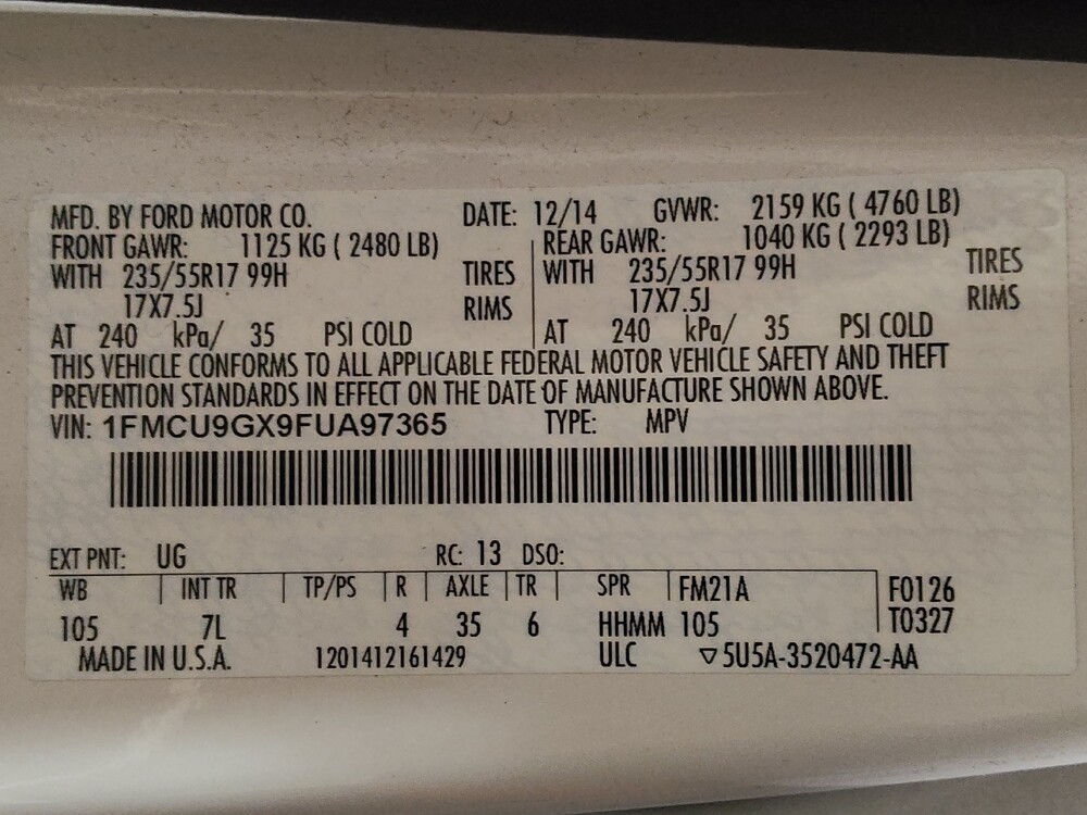 2015 Ford Escape in Sanford, FL 32773 - 18116467 33