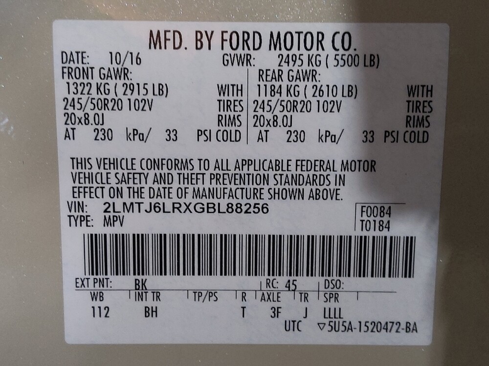 2016 Lincoln MKX in Pensacola, FL 32505 - 18116476 33