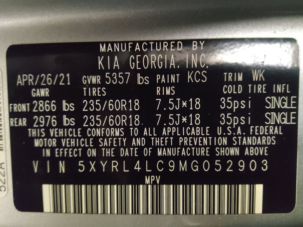 2021 Kia Sorento in Jacksonville, FL 32225 - 18116477 33