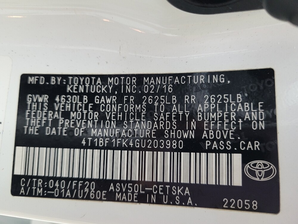 2016 Toyota Camry in Greenville, SC 29607 - 18116493 33