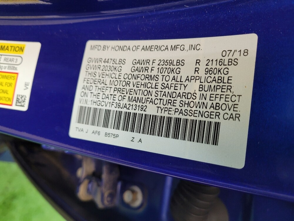 2018 Honda Accord in Columbus, OH 43228 - 18116536 33