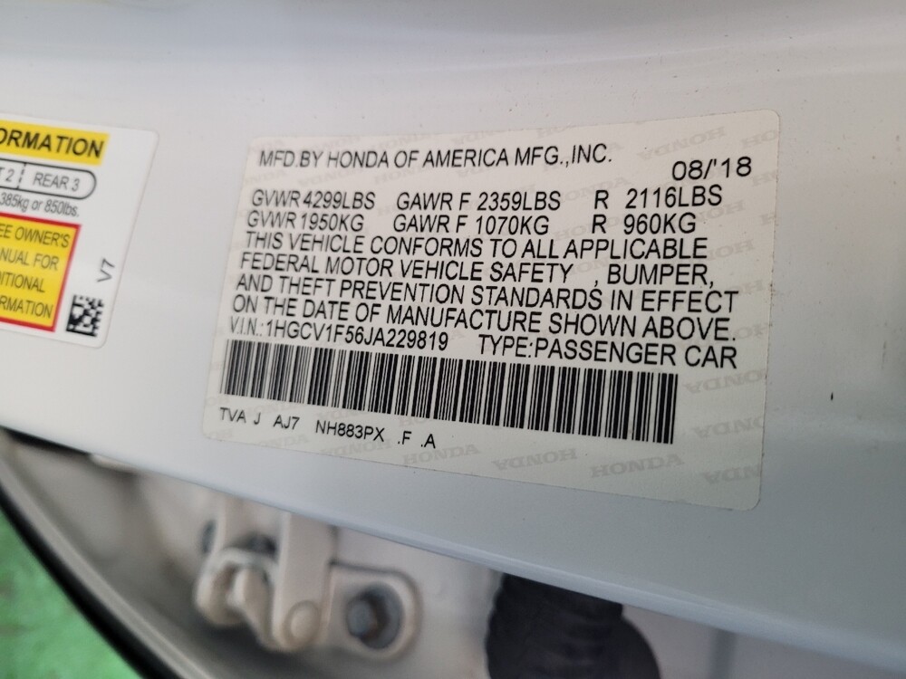 2018 Honda Accord in Columbus, OH 43228 - 18116538 33