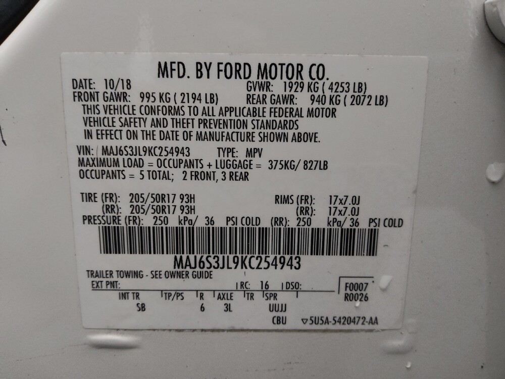 2019 Ford EcoSport in Orlando, FL 32808 - 18116630 33