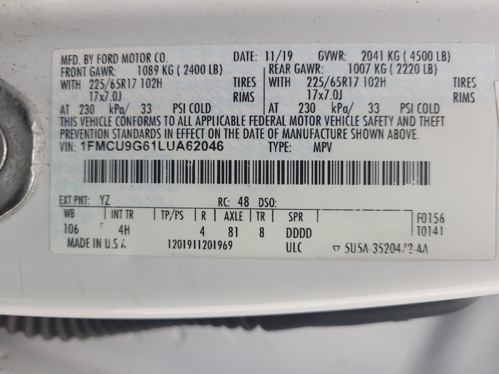 2020 Ford Escape in Taylor, MI 48180 - 18116658 33