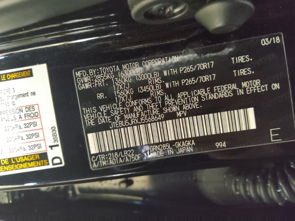 2018 Toyota 4Runner in Tallahassee, FL 32304 - 18116672 33