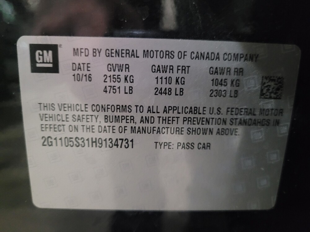 2017 Chevrolet Impala in Williamstown, NJ 8094 - 18116694 33