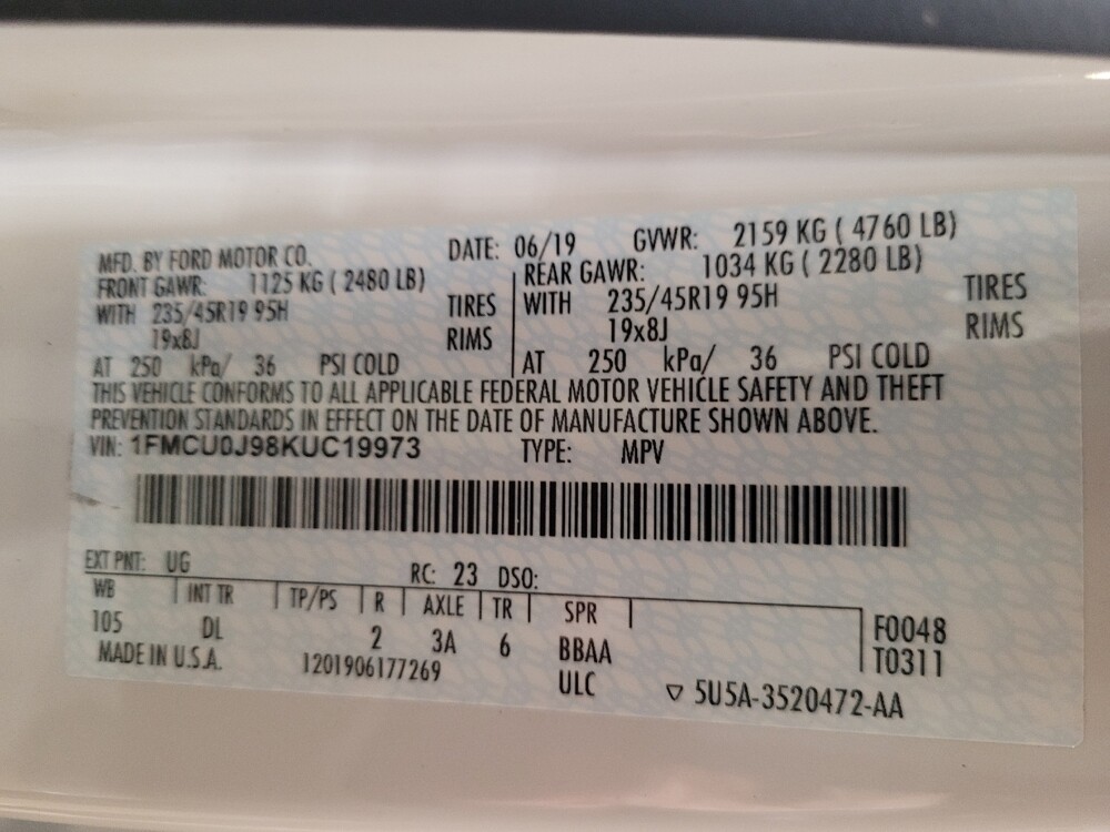 2019 Ford Escape in Kissimmee, FL 34744 - 18116695 33