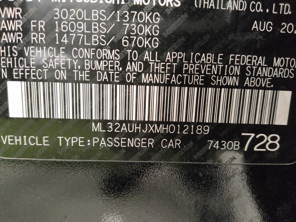 2021 Mitsubishi Mirage in Jackson, MS 39211 - 18116699 33