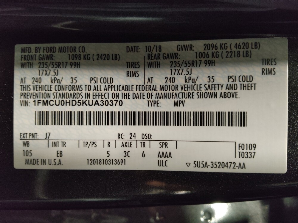 2019 Ford Escape in Sanford, FL 32773 - 18116708 33