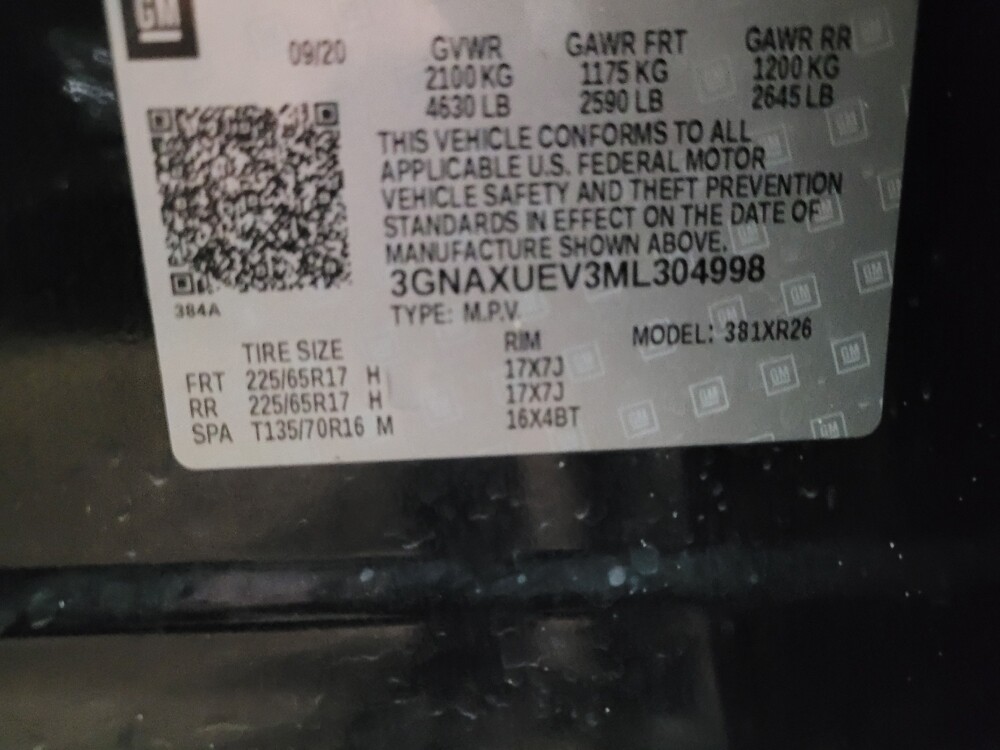 2021 Chevrolet Equinox in Owings Mills, MD 21117 - 18116749 33