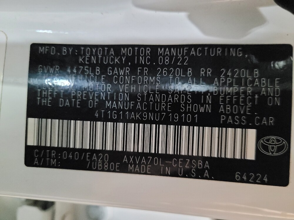 2022 Toyota Camry in New Castle, DE 19720 - 18116822 33