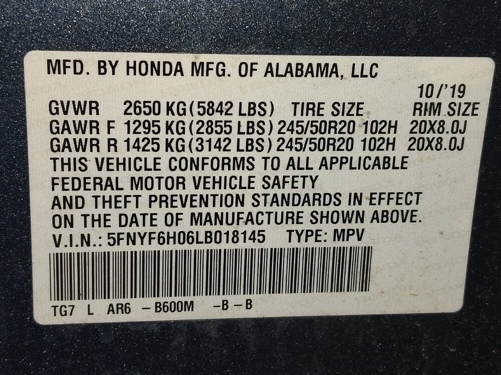 2020 Honda Pilot in El Paso, TX 79907 - 18116977 33