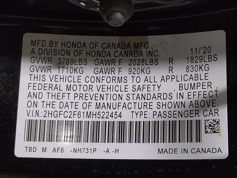 2021 Honda Civic in Fort Worth, TX 76116 - 18116986 33