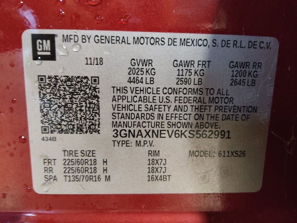 2019 Chevrolet Equinox in Jacksonville, FL 32210 - 18117027 33