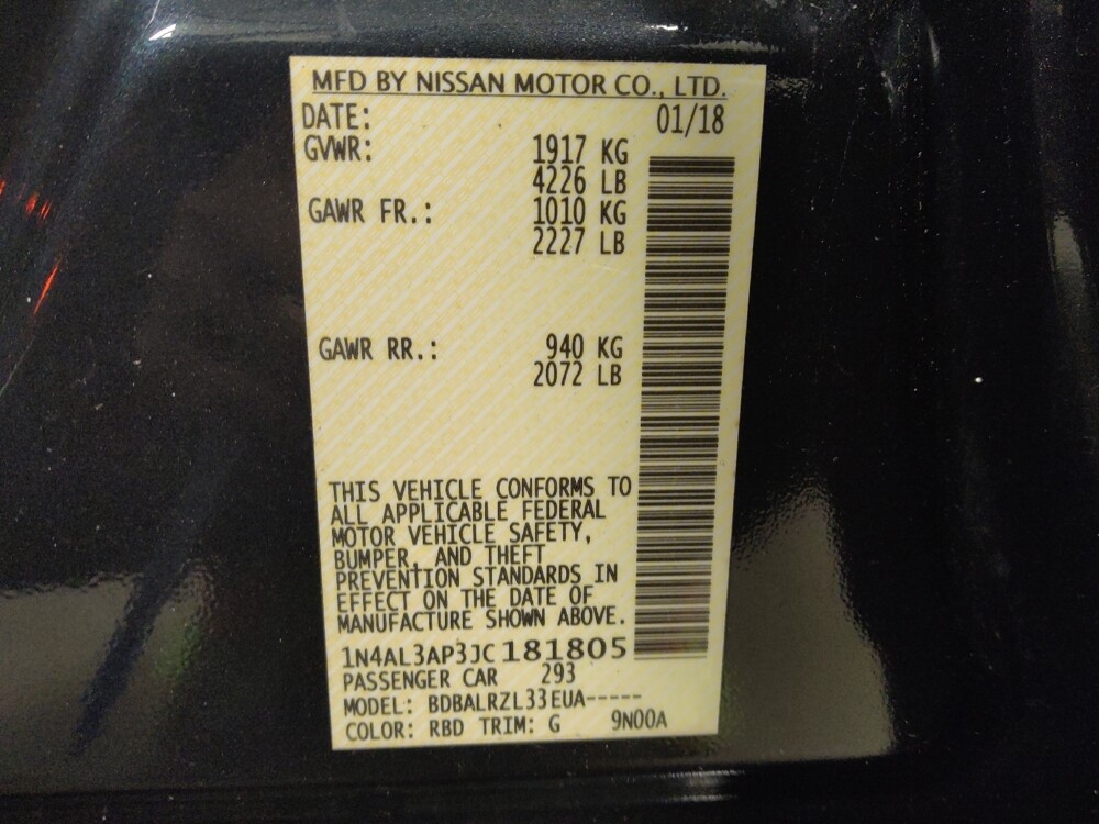 2018 Nissan Altima in Wilmington, NC 28405 - 18117043 33