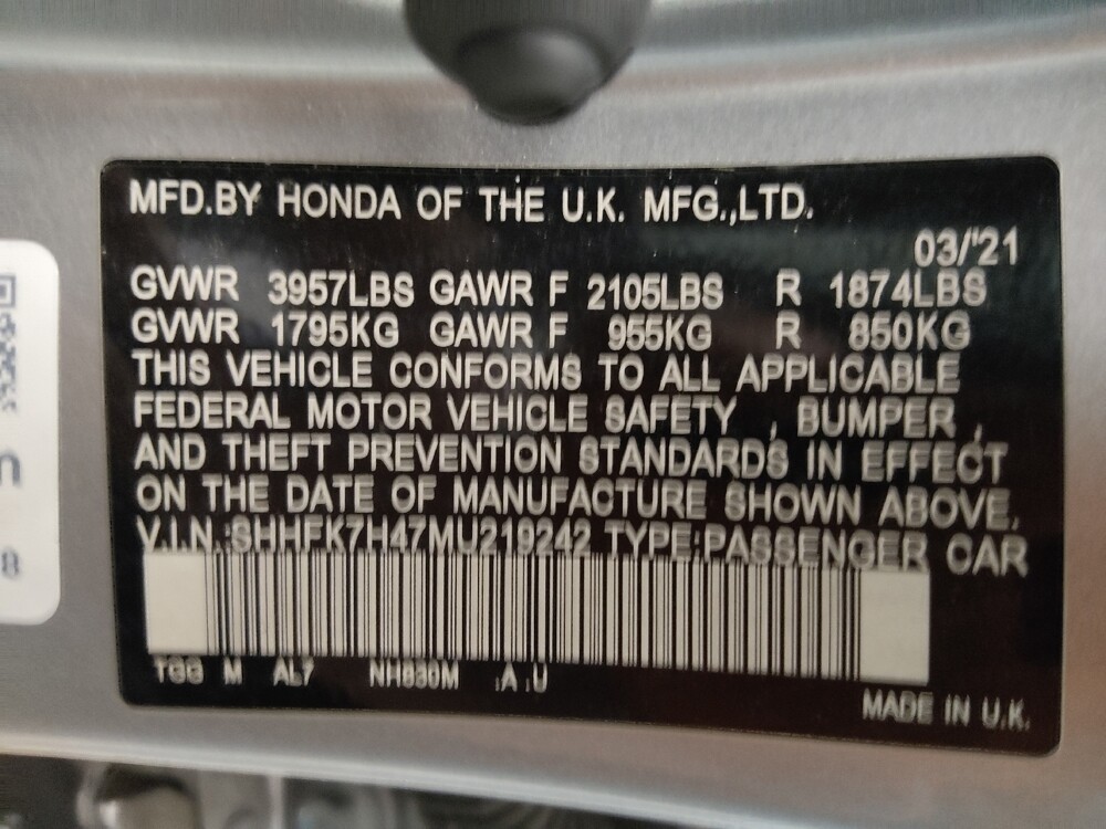 2021 Honda Civic in Lakewood, CO 80215 - 18117070 33