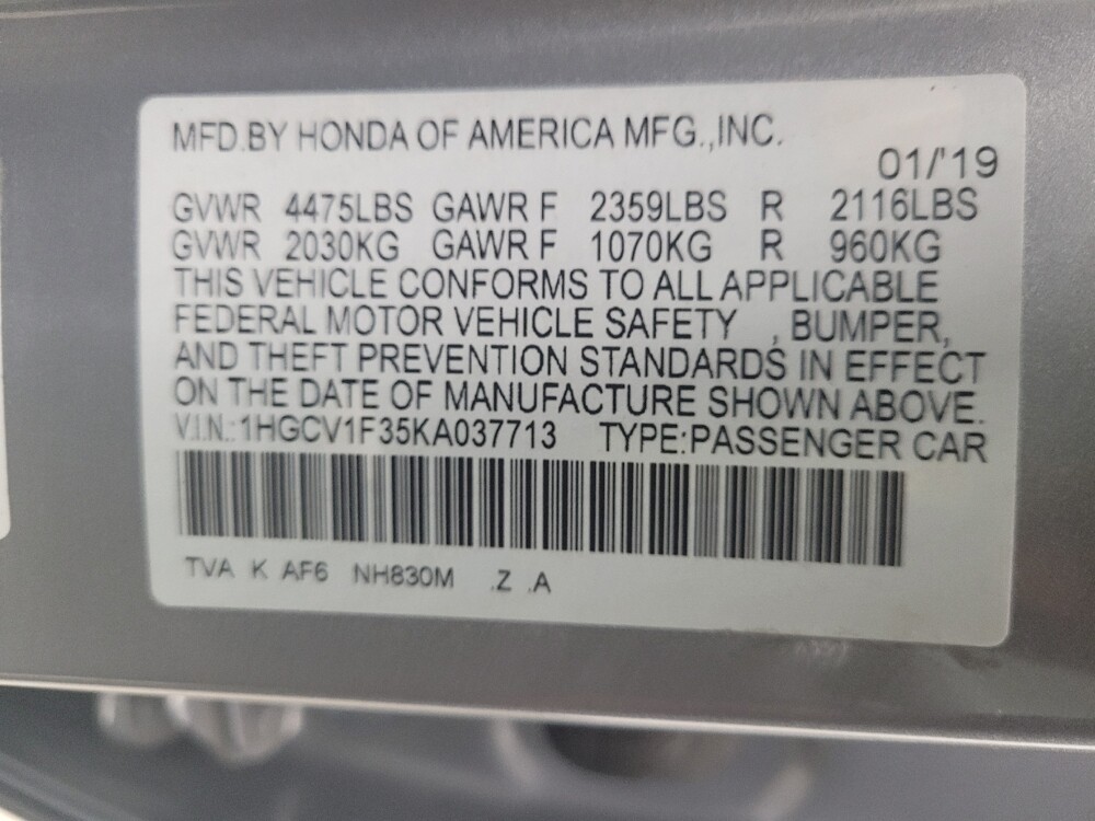 2019 Honda Accord in Grand Rapids, MI 49508 - 18117164 33