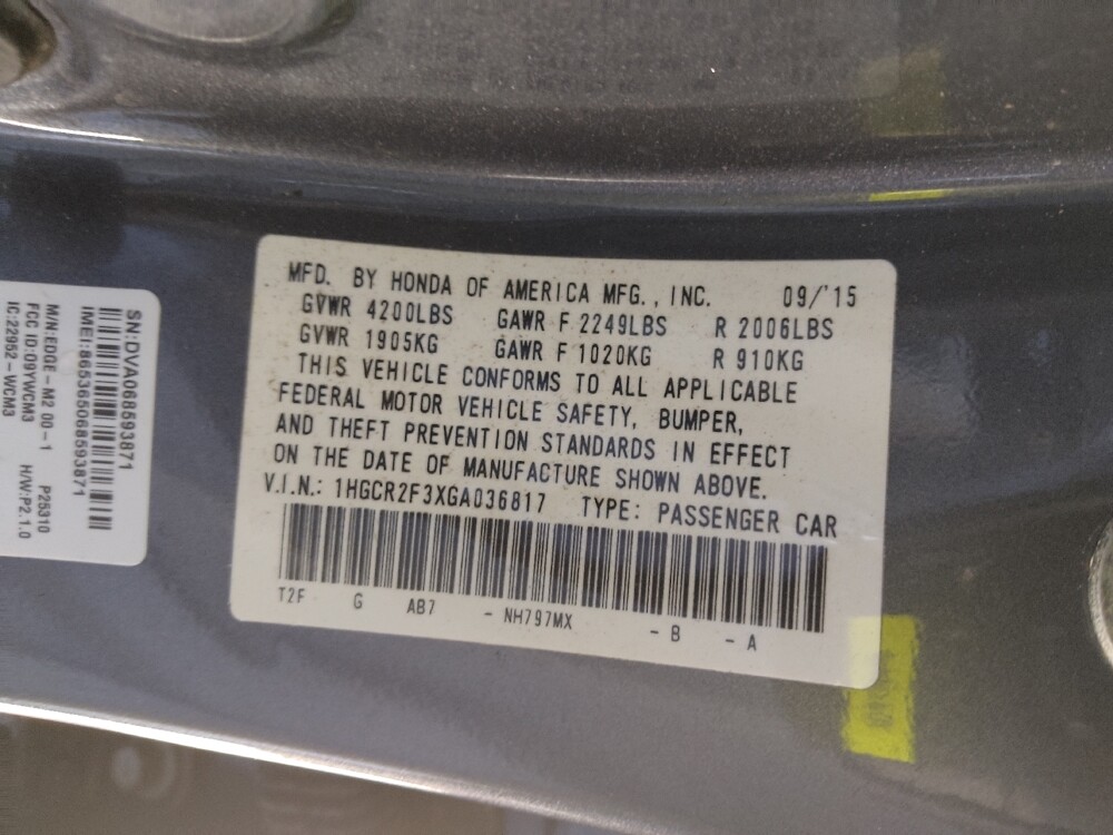 2016 Honda Accord in Fort Myers, FL 33907 - 18117285 33