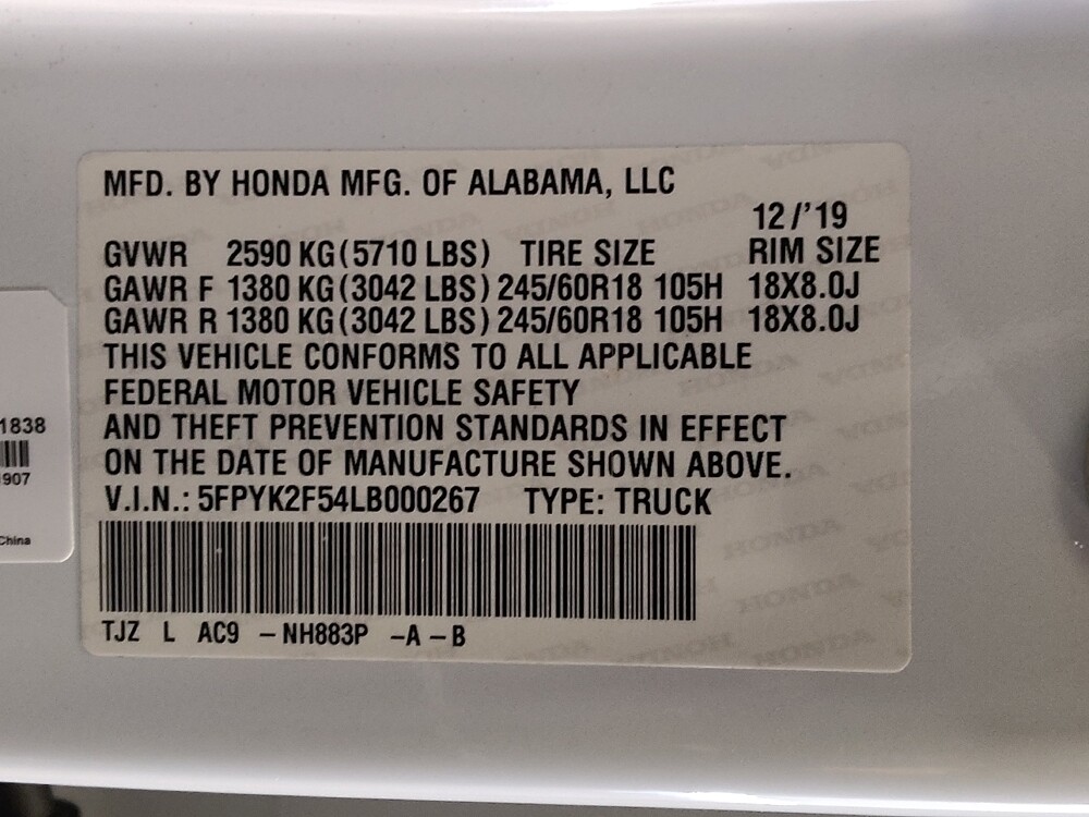 2020 Honda Ridgeline in Jacksonville, FL 32210 - 18117311 33