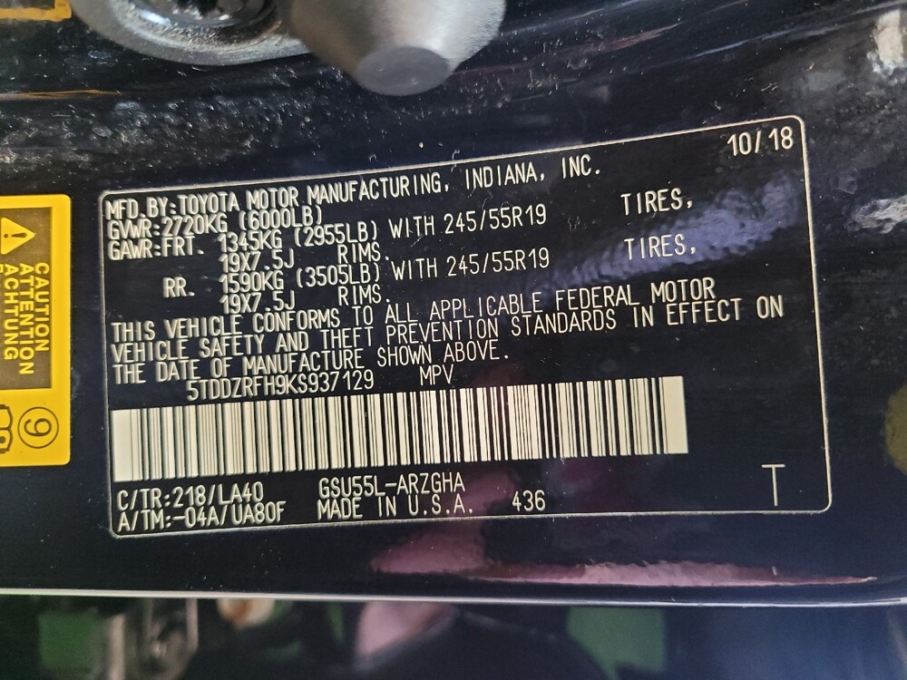 2019 Toyota Highlander in Toledo, OH 43617 - 18117325 33