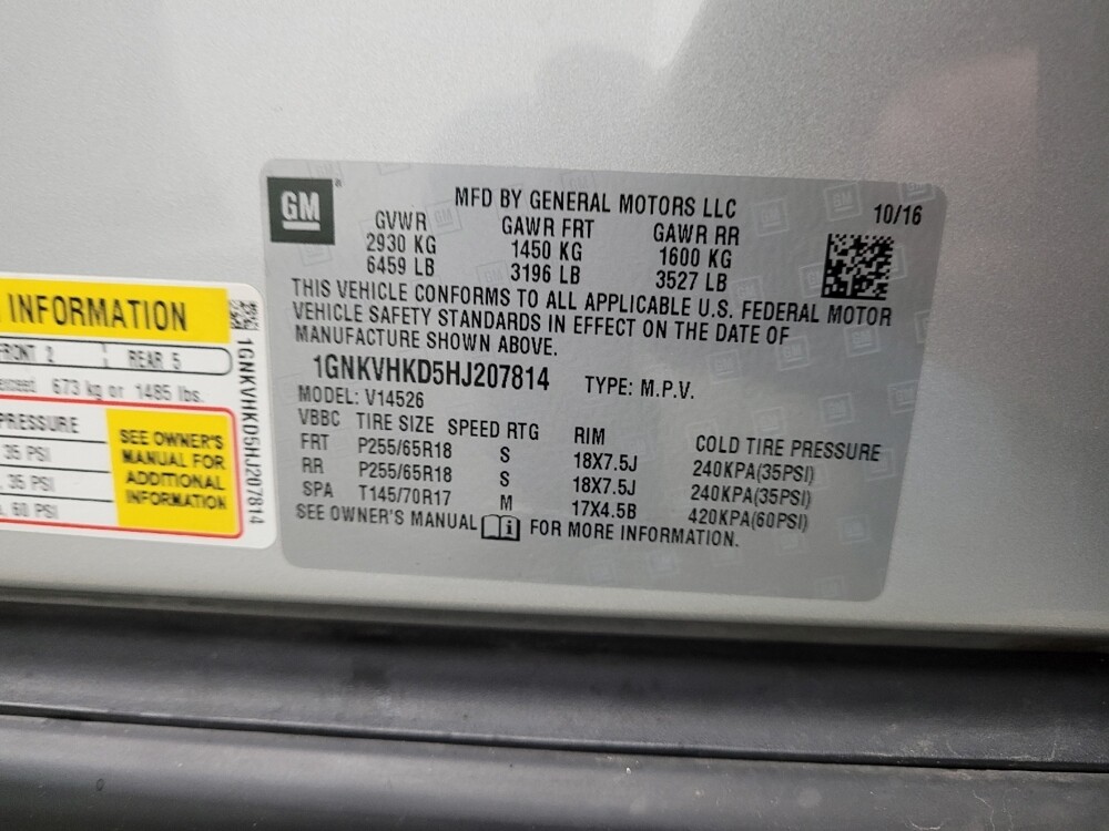 2017 Chevrolet Traverse in Taylor, MI 48180 - 18117327 33