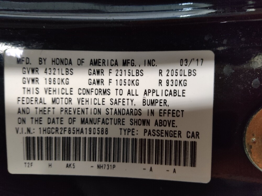 2017 Honda Accord in Lubbock, TX 79424 - 18117350 33