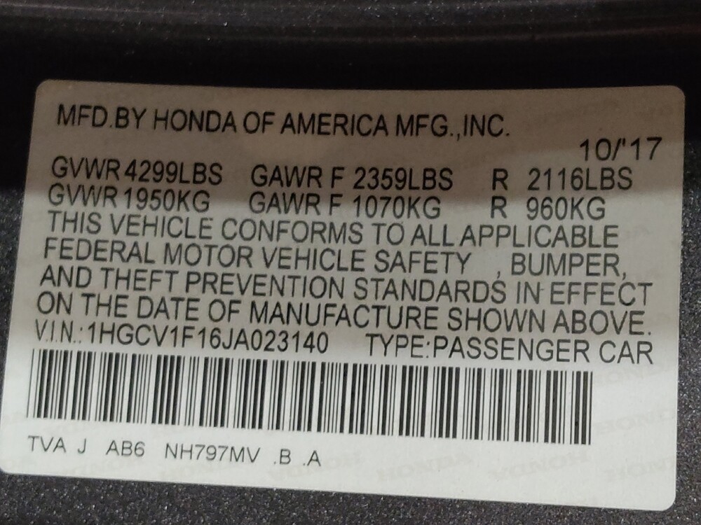 2018 Honda Accord in Fort Worth, TX 76116 - 18117401 33