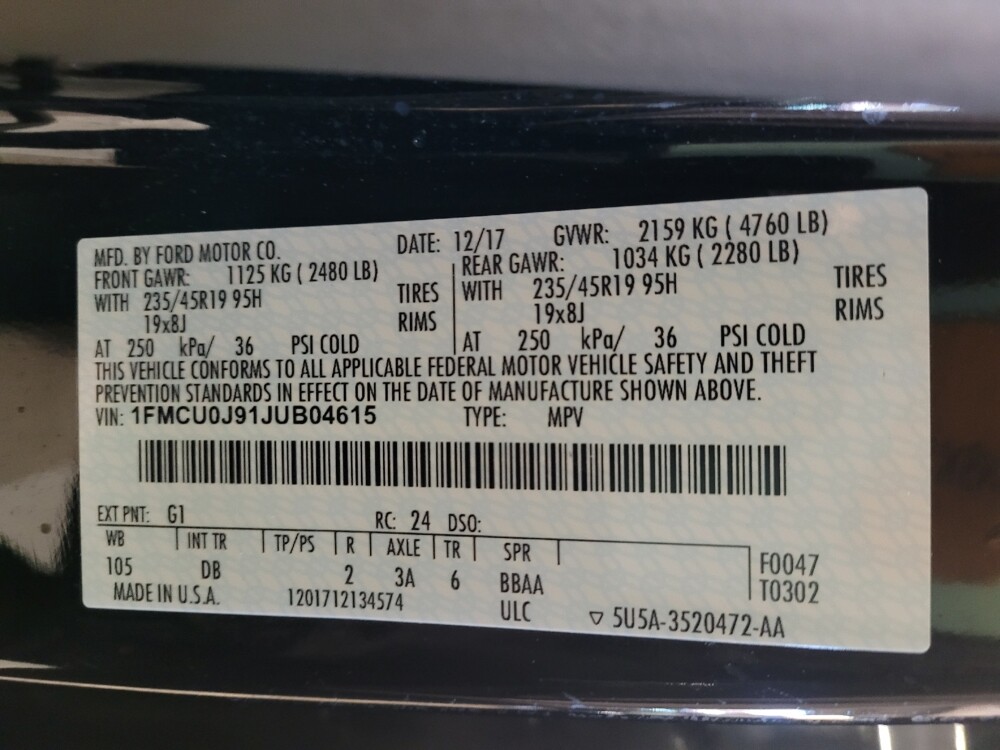 2018 Ford Escape in Salem, VA 24153 - 18117420 33