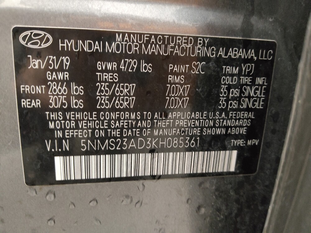 2019 Hyundai Santa Fe in Denver, CO 80012 - 18117454 33