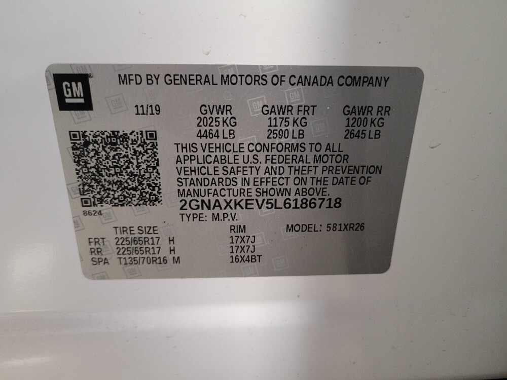 2020 Chevrolet Equinox in Montclair, CA 91763 - 18117527 33