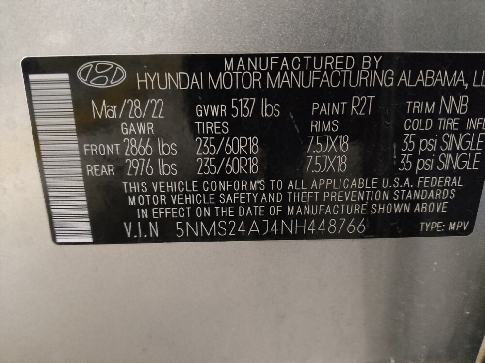 2022 Hyundai Santa Fe in Marietta, GA 30062 - 18117545 33