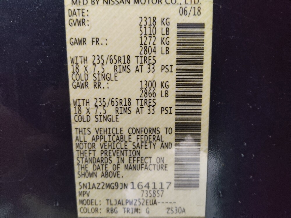 2018 Nissan Murano in Tampa, FL 33619 - 18117593 33