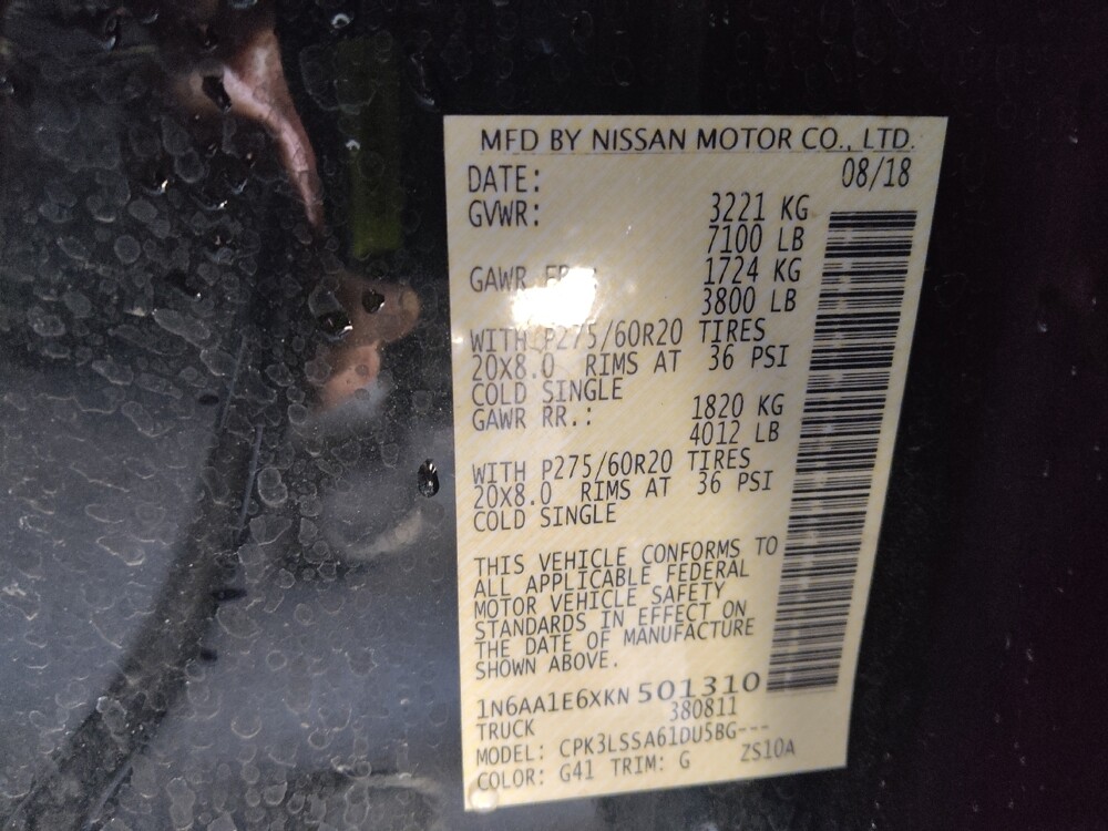 2019 Nissan Titan in Tampa, FL 33612 - 18117601 33