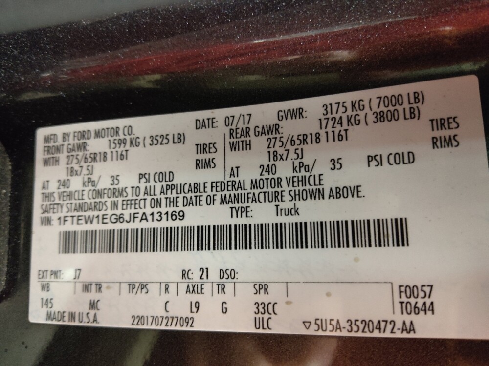 2018 Ford F150 in Greenville, NC 27834 - 18117656 33