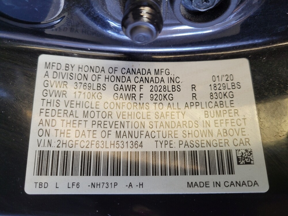 2020 Honda Civic in Miamisburg, OH 45342 - 18117711 33